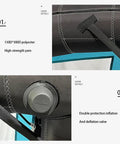 Inflatable Surf Wing And Portable Kite Surfboard With Window Design showing polyester material and inflation valve details.