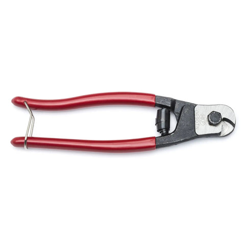 Heavy Duty Wire Cutter For 3/16 Inch Hard Wire Rope And 1/4 Inch Soft Cable Kickass Clean Shear Cut For Piano Wire And Aircraft Cable 7.5 Inch 0690TN Pro with red handles