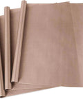 3 Pack PTFE Teflon Sheets For Heat Press Non Stick Transfer 16 X 20 Inches Reusable Heat Resistant Craft Mats shown stacked in a set