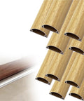 Aluminum Alloy Cable Raceway Concealer Self Adhesive Floor Cord Cover, 48 in length, 2.8 in width, Pack of 10 for wiring management.