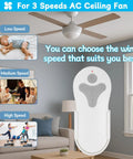 Remote Ceiling Fan Control Kit With 3 Speed Settings And Separate Light Dimmer, wall-mounted cradle, living room setting