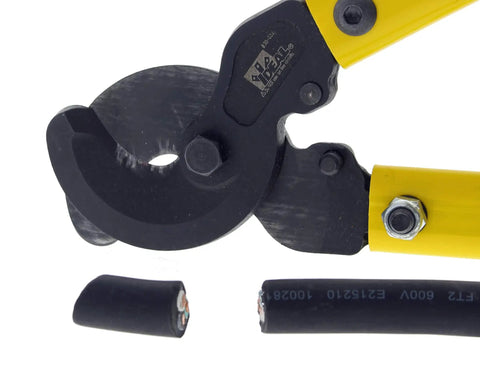 Beast Mode Heavy Duty 22 Inch Long Arm Cable Cutter for 500MCM Copper and Aluminum Wires cutting through wire.