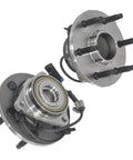 2 Pack Front Wheel Bearing And Hub Assembly 6 Lug 2WD With ABS Fits GMC Sierra 1500 Yukon 2000 To 2006 Chevy Silverado 1500 1999 To 2006 Cadillac Escalade 2002 To 2006 Replacement