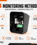 UL325 Thru-Beam Photoeye Kit For Gates And Doors With 5 To 115 Ft Range IP65 Detachable Transmitter And Receiver Four Monitoring Interfaces Including NC 10K Two-Frequency And Three-Frequency Pulse, open sensor module