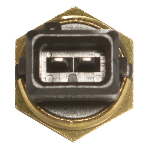 Engine Coolant Temperature Sensor Dead Reliable OE Direct Replacement PCM ECM Control plug view with brass hex base.