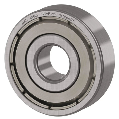 Deep Groove Ball Bearings 6x19x6mm 626ZZ Double Sealed Pre Lubricated For High RPM Chrome Steel ABEC 3 Built To Last Dual Seal High Precision Bearings 10 Pack, 626ZZ bearing close-up