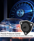 Vacuum actuator for GM vehicles; black plastic with three mounting holes and central shaft