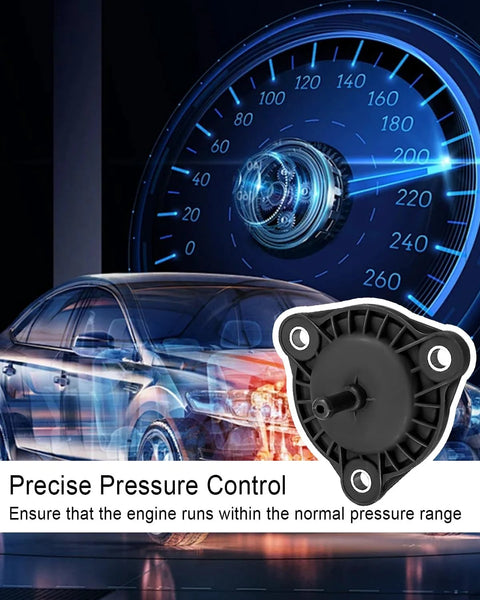 Vacuum actuator for GM vehicles; black plastic with three mounting holes and central shaft
