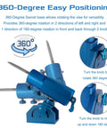 Three-Axis Blade Light Duty Workshop Knife Vise Tool With 360-Degree Swivel Base for precise positioning and easy adjustments