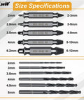 Image of a 12 Piece Damaged Screw Extractor and Cobalt Drill Bit Set for Stripped Screws Remover Kit With HSS 6542 Steel.