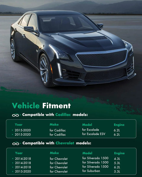 Image of a Chevrolet vehicle showing its compatibility with 170 Amp High Output Alternator Replacement For Chevy Silverado 1500 2014-2018.