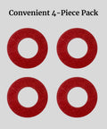 Fiber Thrust Washer For Number 12 Meat Grinders, 4 Pack, 1-5/16 inch OD, 3/4 inch ID, red fiber washers