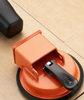 Close-up of Floor Suction Cup Tool Kit Pro Grade Heavy Duty For Quick Fix And Leveling Of Plank And Tile Flooring on wooden surface