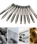 M5 Tap Drill Straight Flute Carbon Steel Manual Heavy Duty Tool For Thread Cutting In Metalworking And Automotive DIY Industrial Grade Hand Tool For Metric Threads Wood Plastic Aluminum, set of taps
