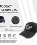 Breathable Men's Baseball Cap With Vented Top Holes For All Day Comfort, Sweat-Wicking, Lightweight Outdoor Hat made of cotton