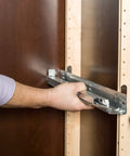 Beefy Shelf Bracket Kit 220 For 1.25 Inch By 58 And 9 Sixteenths Inch Shelves Includes 20 Brackets 4 Pilasters 40 Screws installing rollout shelf bracket