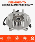 Front Wheel Hub Bearing Assembly Compatible With 2004 2005 F150 4WD 6 Lug With ABS Replacement 515046 1pc top view