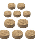 Natural Oak Cork Stoppers Set, Tapered Wood Plugs For Wine And Beer Bottles, Jars And DIY Crafts, Two Size Options, No Fuss Ten Count