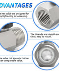Advantages of Chrome Plated Brass Mini Ball Valve 3/8 NPT Male To 3/8 NPT Female Pipe Fitting Shut Off Inline Valve 4 Pack features.