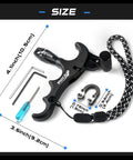 Aluminum 360 Degree Rotatable 4 Finger Archery Thumb Release For Compound Bow Lightweight Black Trigger Release Aid with size and tools