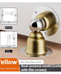 Stylish Stainless Steel Magnetic Door Stopper That Keeps Doors Securely Locked In Place For Homes And Offices Without Damage on wall.