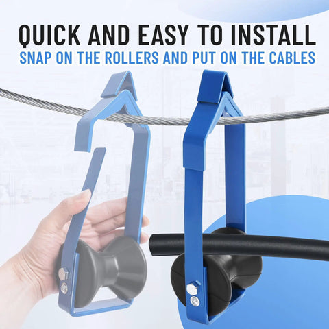 4 Pack Universal Cable Roller 3 Inch Diameter For Fiber Optic And Aerial Cables Workhorse Tool In Steel And Plastic