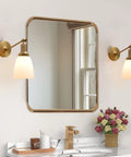 Industrial Vintage Slope Pole Wall Mount Sconce With 5.5 Inch Oval Milk White Glass Shade Retro Vibe Antique Style Wall Lamp Fixture E26 Base Dimmable 60W Max 110 120V Compatible