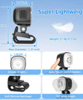 Rechargeable Headlights For Shoe Charms And Light Attachments Bright LED Flashlight For Bike Keychain Camping Backpack And Wheelchair
