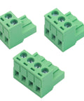 60 Pcs 5.08mm Pitch Pluggable PCB Mount Screw Terminal Block Connectors Kit With Quick Release No Fuss 2P 3P 4P Terminals