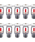 Top Notch 10 Pack Fire Sprinkler Heads Crafted From Heavy Duty Copper With Quick Response Activation At 155 Degrees Fahrenheit And Half Inch Thread Mount