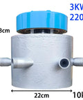 Beast 3000W Water Turbine Generator 220V Micro Hydroelectric System with dual ballasts and six 50mm PVC pipes, front view