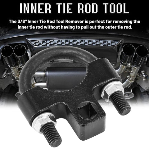 Beast Pro Grade Inner Tie Rod Removal Tool 27 To 42mm Hex Wrench with non slip teeth shown for automotive repair