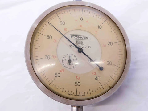 Close-up of Dial Test Indicator 0 to 2.5 Inch Range With.001 Inch Graduation For Precise Alignment And Tramming In Metalworking