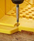 Yellow Saw Storage Miter Box With Saw Aluminum Construction All In One 11.81 Inch Length With 90 Degree 45 Degree And 22.5 Degree Slots
