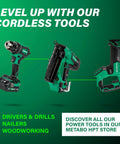 18V MultiVolt Cordless Compact Reciprocating Saw and other cordless tools against green background