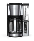 12-Cup Programmable Coffee Maker With Glass Carafe, Classic And Rich Brew Styles, Adjustable Warming Plate, Removable 60 Oz Reservoir, Stainless Steel Finish For Bold Barista Level Flavor At Home