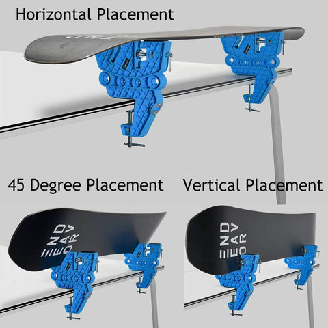 Ski And Snowboard Vise For Tuning Waxing And Repair With Non Slip Vice Grips And Horizontal Vertical And Tilt Positions Includes Rubber Ski Brake Retainers And Beer Opener Ultra Wide Clamp Fits Up To 2.36 Inches Thick