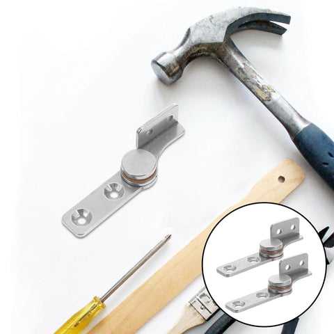 Heavy Duty 304 Stainless Steel Torque Positioning Pivot Door Hinges With Adjustable Damping For Cabinets And Furniture Doors Left And Right Angled 2.0Nm Shaft UKCOCO shown with tools