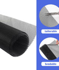 Trimmable Car Grill Mesh Made From Aluminum Alloy Universal Mesh Grill Insert durable, bendable, and cuttable features shown