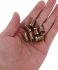 Heavy Duty 4-20 Threaded Insert Nuts For Pro Wood Furniture Build Projects That Are Absolute Bangers With Zinc Plated Finish And Long Grip Strength To Stop Screw Stripping On Assembly Cycles, 15mm in hand
