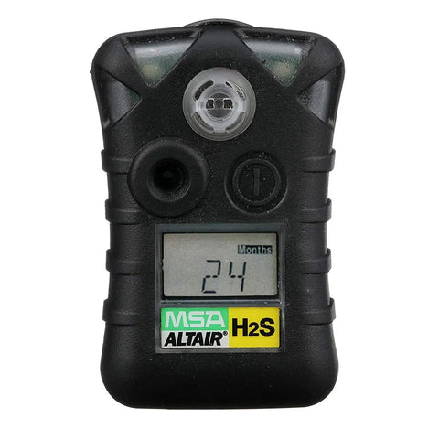 Single Gas Detector For H2S, Low 10ppm High 15ppm, Portable Black Gas Monitor, Durable And UL-Listed