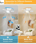 Keep It Chill With This 25 Inch Small Ceiling Fan Packing A Bright LED Light And Hassle Free Remote in Summer and Winter Modes.