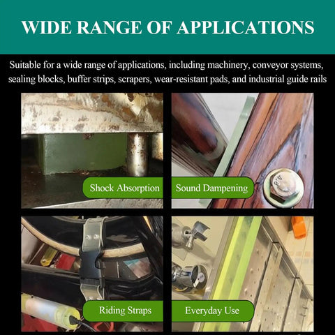 Wide range of applications showcasing Built Like A Tank Heavy Duty Polyurethane Square Block 200X500Mm Wear Resistant Industrial Pad 5Mm Thick.