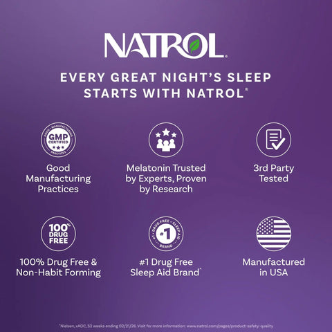 Natrol benefits for Melatonin 5 Mg Fast Dissolve Sleep Tablets Strawberry Flavor 150 Count That Helps You Fall Asleep Fast And Stay Asleep Longer Great For Travelers And Busy Nights.