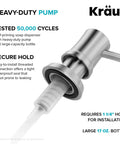 Spot Free Black Stainless Steel Kitchen Soap And Lotion Dispenser With Heavy Duty Brass Pump 17 Oz Bottle installation details
