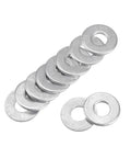 Heavy Duty Carbon Steel Flat Washers Zinc Plated for Screws and Bolts Built Tough for Outdoor Projects Corrosion Resistant Electrical Connection Washers 100 Piece Set for Home Garage DIY Repairs, 8mm