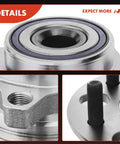 Detailed view of Rear Wheel Bearing And Hub Assembly With Five Lug Pattern For Honda CRV AWD Models 2017 Through 2022 Replacement