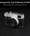 Lens Filter Adapter Ring For Fuji X100V X100VI Cameras, 49mm Thread Lets You Attach UV CPL ND Filters While Keeping Original Lens Cap