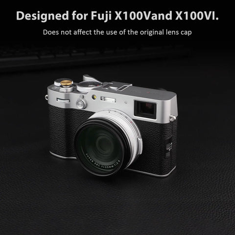 Lens Filter Adapter Ring For Fuji X100V X100VI Cameras, 49mm Thread Lets You Attach UV CPL ND Filters While Keeping Original Lens Cap