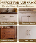 Vintage Zinc Alloy Cabinet Hardware Kit With Six Round Floral Knobs And Six Fluted Bar Pulls for kitchen cabinets and bathroom vanities.
